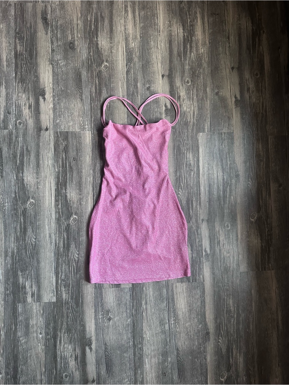 Cider Sparkling Pink Strappy Formal Mini Dress
Size Small Party Dress